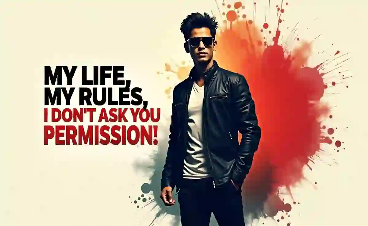 Attitude caption bangla